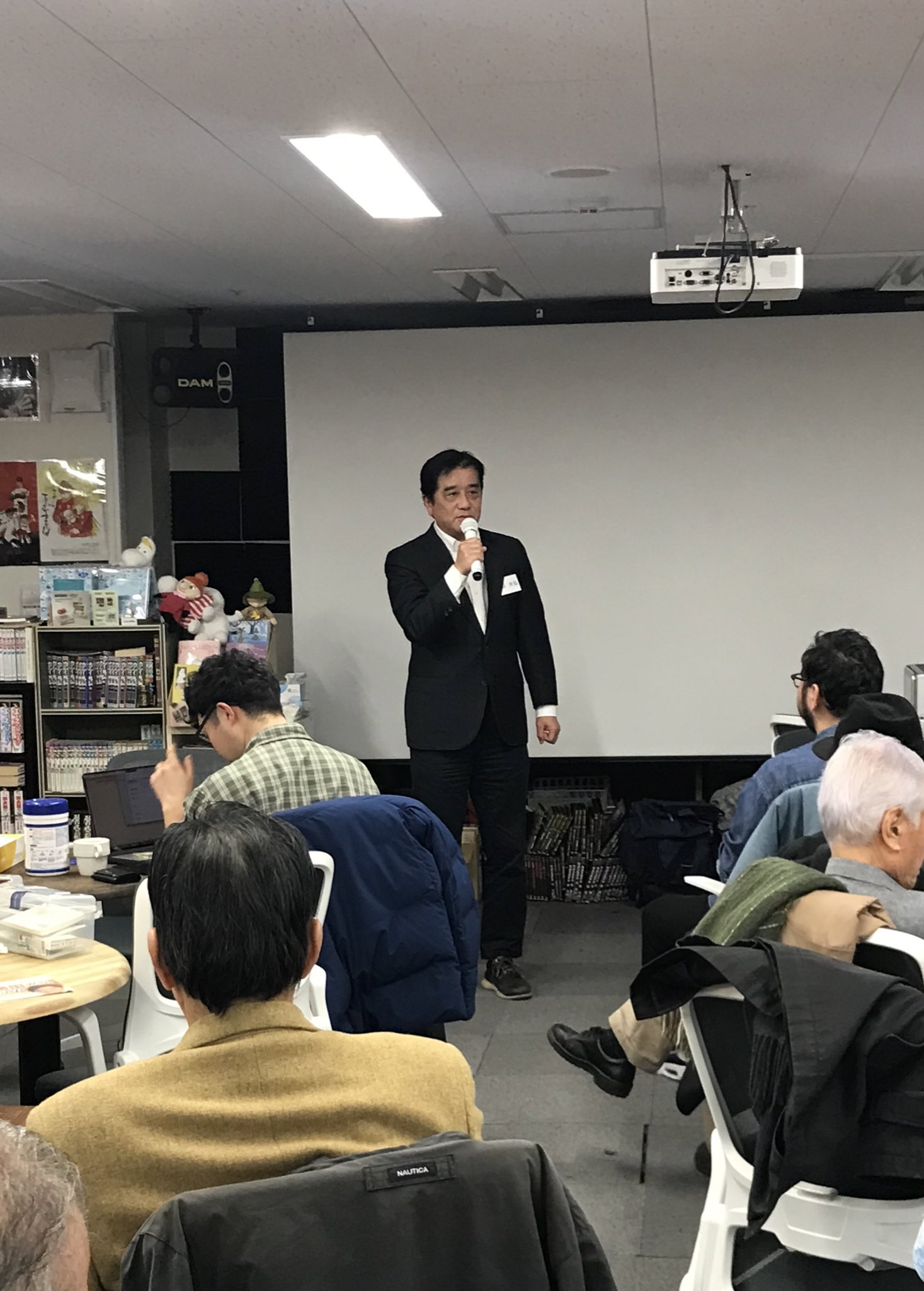 今日は支援いただいている中小企業の経営者の集まりで挨拶しました。