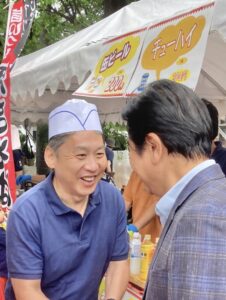 今日は高津諏訪神社のふれあいフェスティバルです。